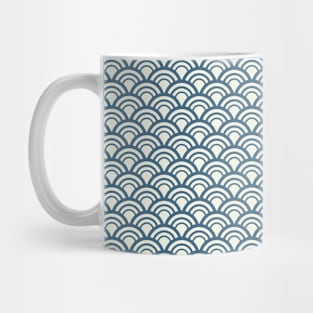 Japanese Waves Vintage Pattern Mug